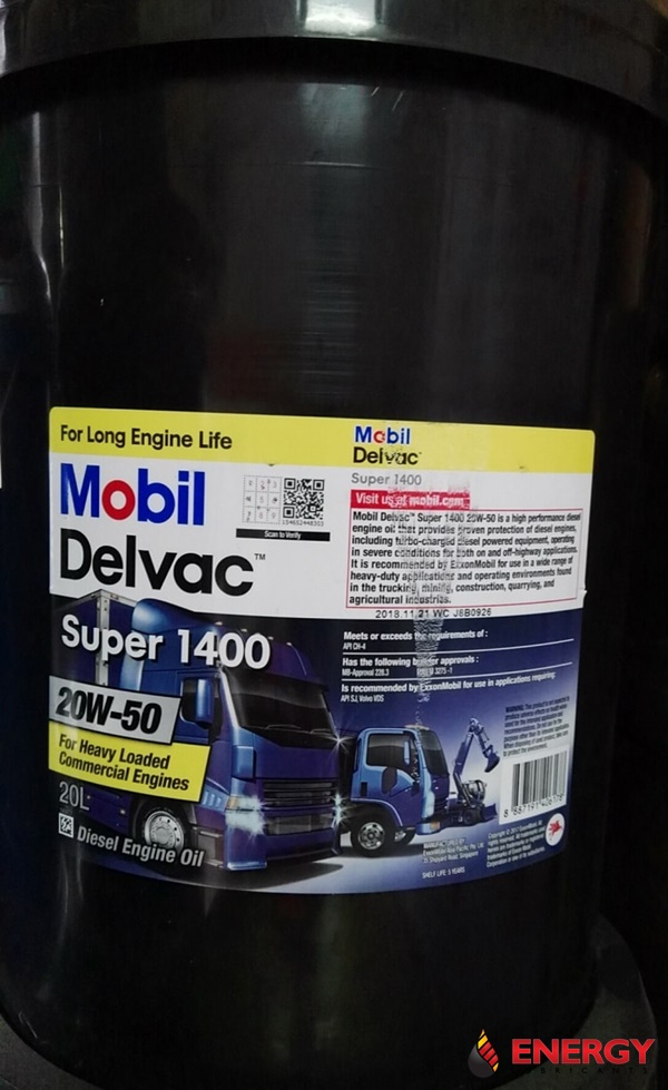 Nhớt xe tải Mobil Delvac Super 1400 20W-50